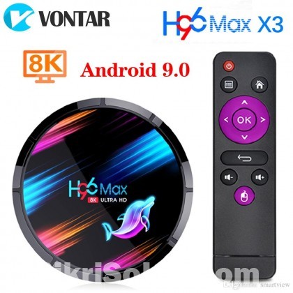 H96 Max X3 8K Smart TV Box 4GB RAM 64GB ROM